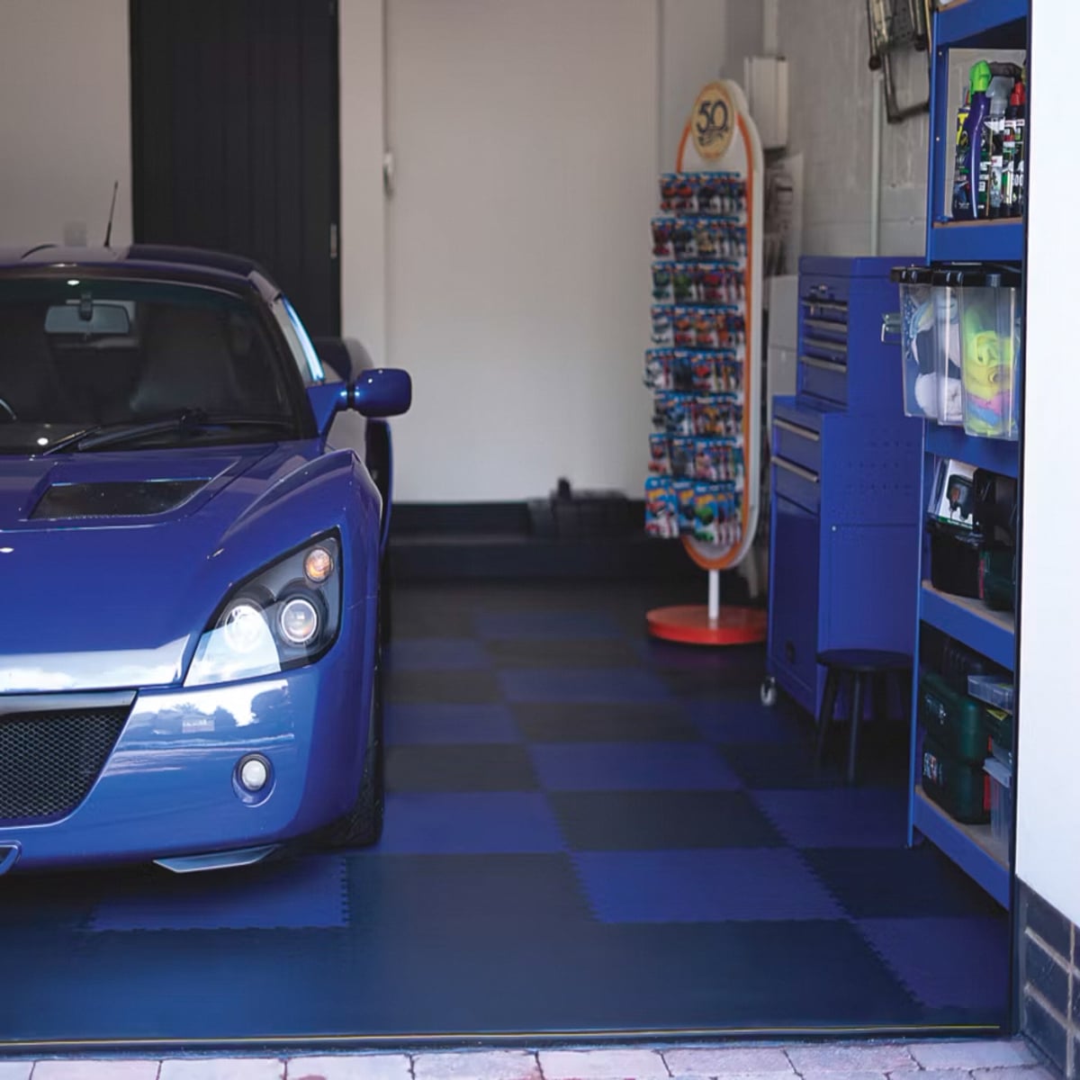 Interlocking Floor Tiles (1m2) X500/7 Blue